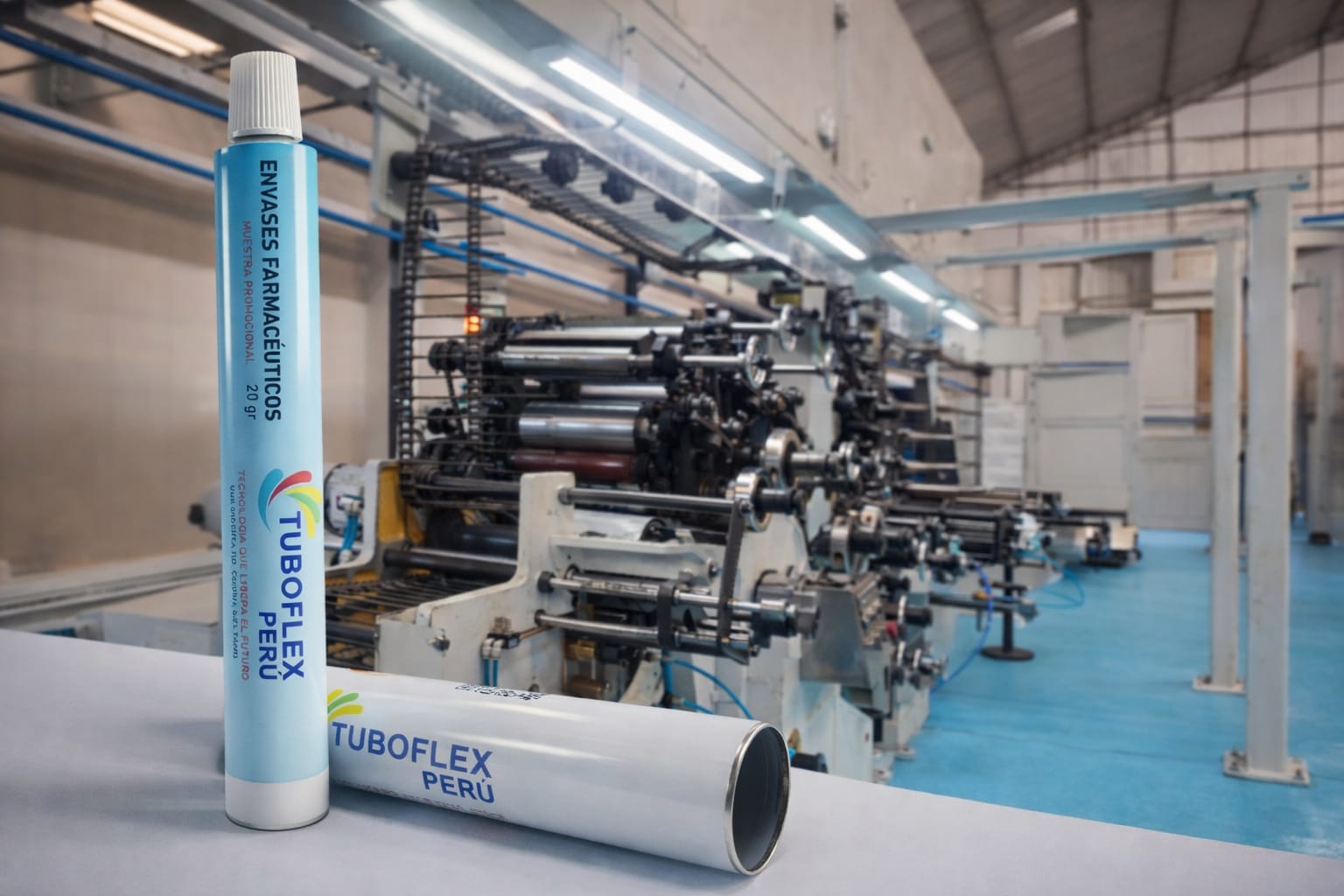 Planta de fabricación de tubos de aluminio colapsibles Tuboflex Perú